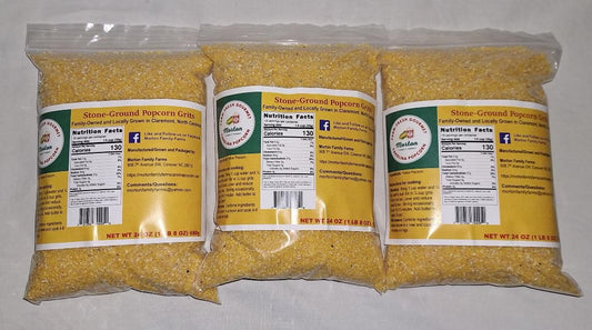 Stone-Ground Popcorn Grits - Three Bag Bundle