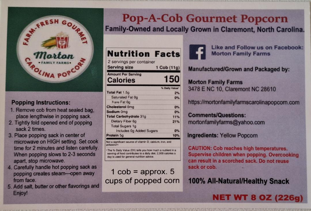 Pop-A-Cob Gourmet Microwave Popcorn